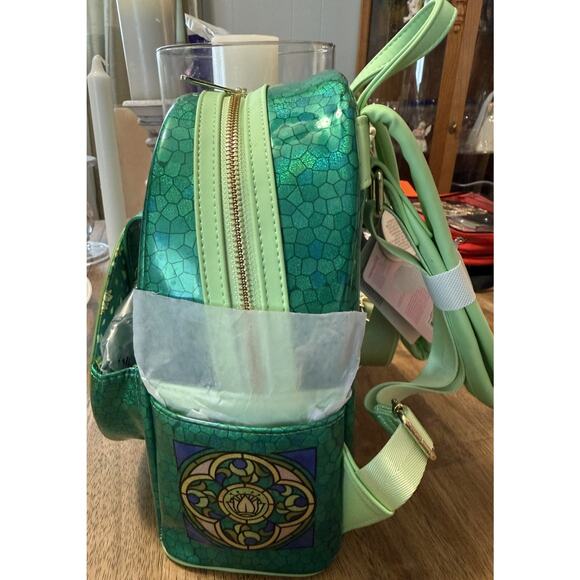 Loungefly Disney Princess Stained Glass Collection Tiana Mini Backpack NWT main image 4